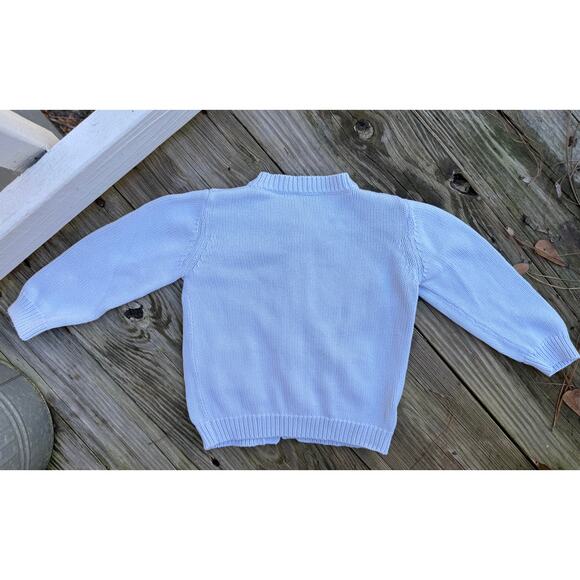 Minnow Unisex Girls Boys Toddler Knit Blue Sweater Cardigan 3/4T - Picture 4 of 11
